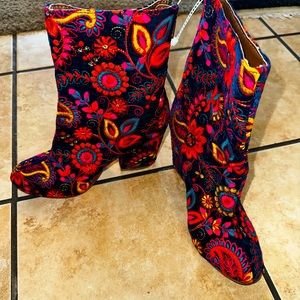 Naughty monkey embroidered boots